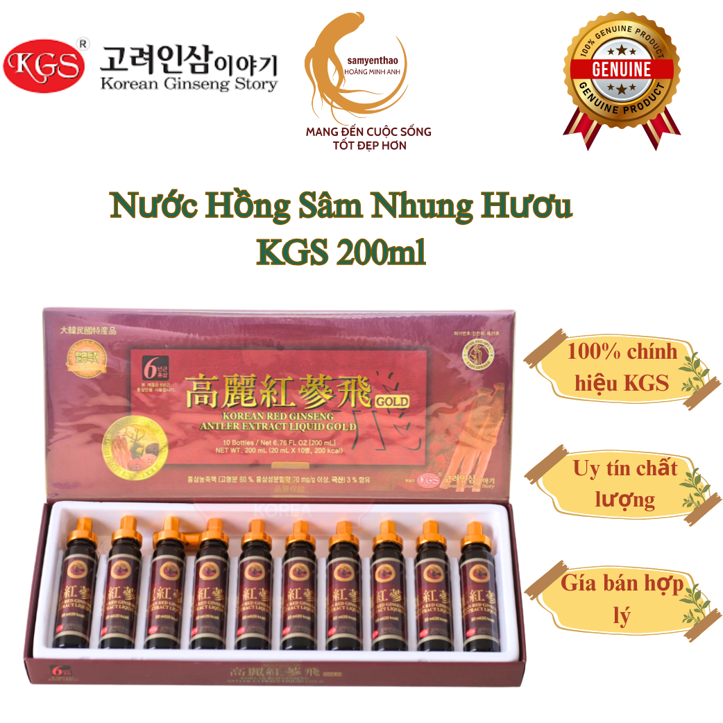 Nước hồng sâm nhung hươu