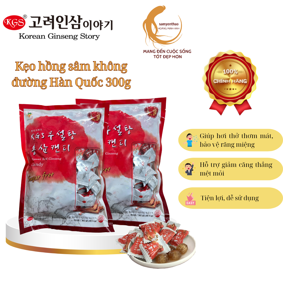 Kẹo hồng sâm không đường