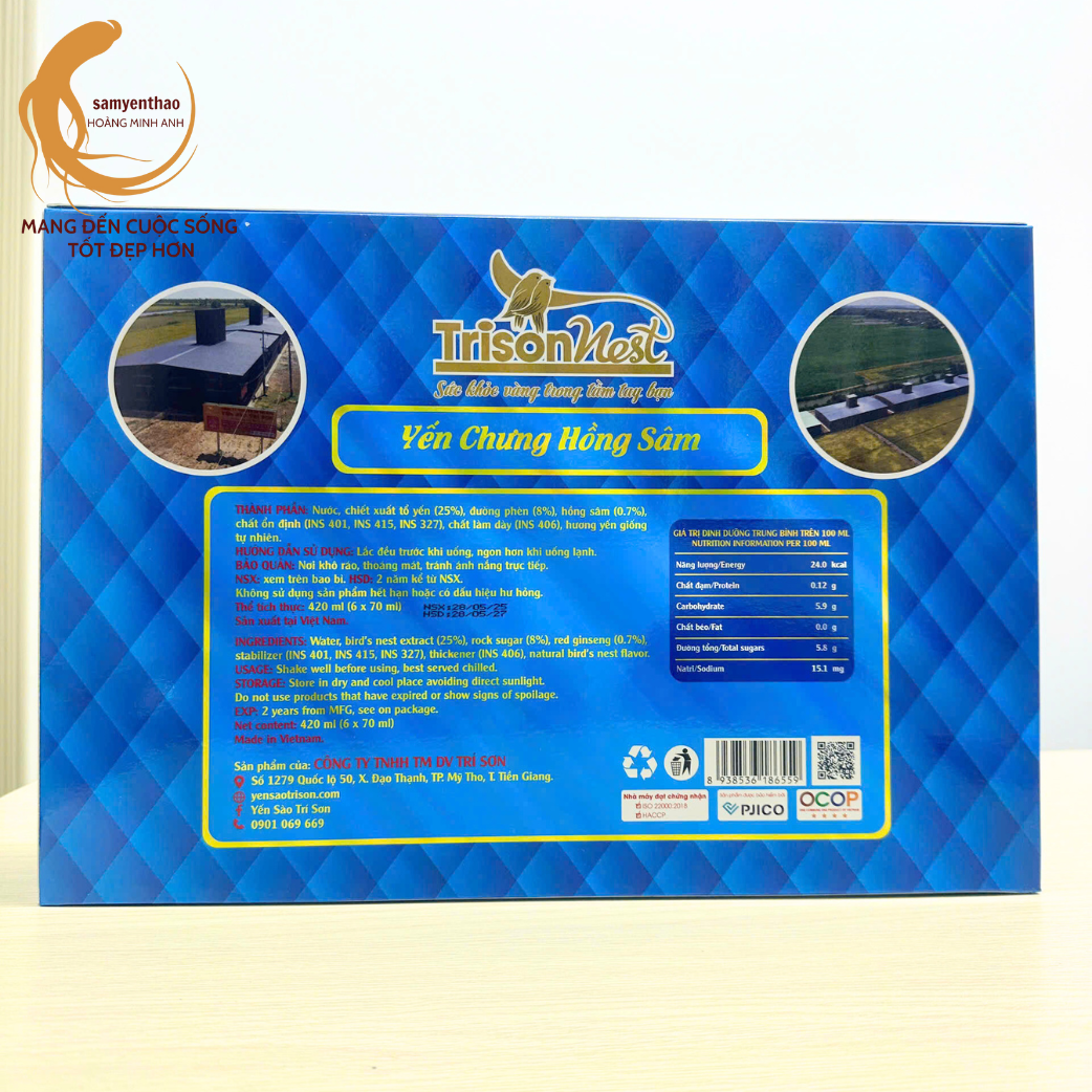 Yến Chưng Hồng Sâm
