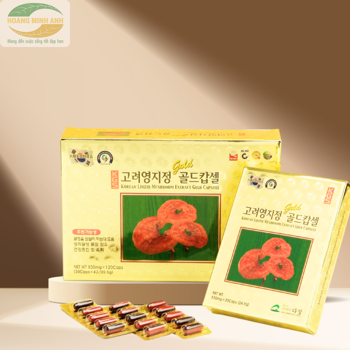 Vi&ecirc;n Linh Chi KGS Hộp Giấy 99.6g