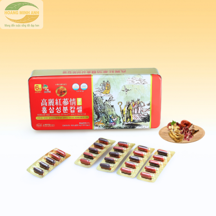 Vi&ecirc;n Hồng S&acirc;m Nhung Hươu Linh Chi KGS H&agrave;n Quốc 99.6g