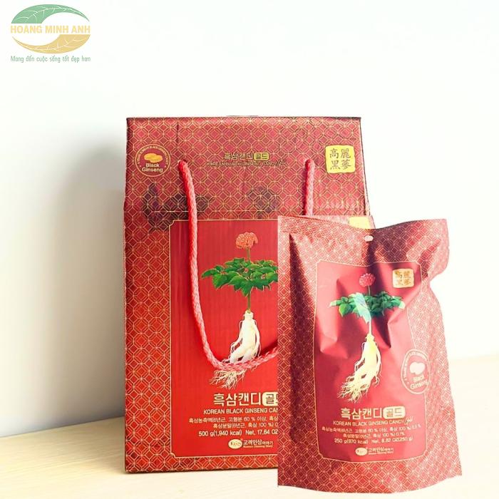 Kẹo Hắc S&acirc;m Gold KGS H&agrave;n Quốc 500g (Hộp)