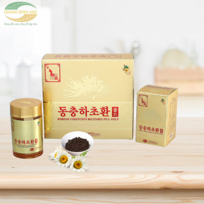 Vi&ecirc;n Đ&ocirc;ng Tr&ugrave;ng Hạ Thảo KGS H&agrave;n Quốc 200g (2 lọ x 100g)